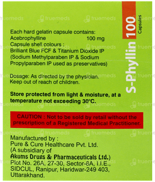 S Phyllin 100 MG Capsule 10